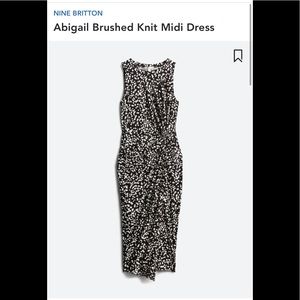 NWT Nine Britton Abigail Brushed Knit Midi Dress